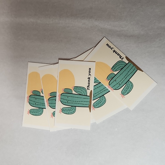 Cactus Business Thank You Card 50 Count - Picture 2 of 5
